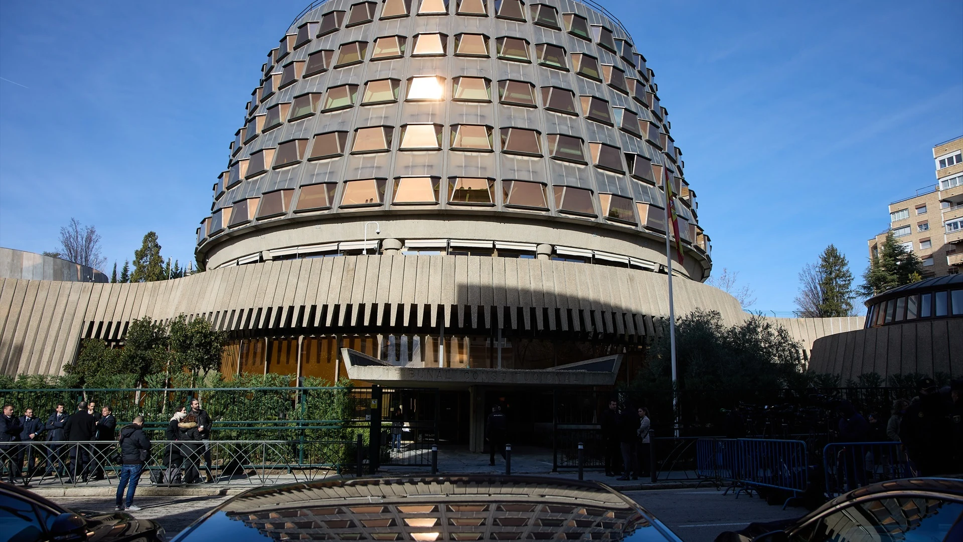 Vista de la fachada del Tribunal Constitucional.