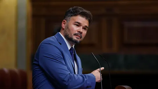 El portavoz de ERC en el Congreso, Gabriel Rufián, interviene en el debate de investidura El portavoz de ERC en el Congreso, Gabriel Rufián, interviene en el debate de investidura