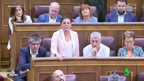 En este montaje de El Intermedio, los diputados del Congreso van expresando su cansancio y aburrimiento hasta llegar a Mertxe Aizpurúa, la portavoz de Bildu en la Cámara, que se muestra más tajante. El momento, en este vídeo.