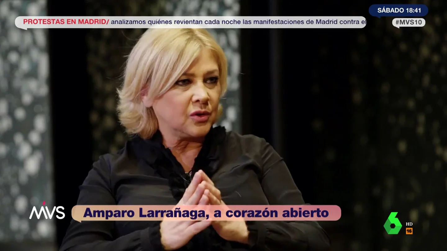 Amparo Larrañaga condena "la violencia extrema" de las protestas en Ferraz: "¿Por qué se tienen que quemar contenedores? Amparo Larrañaga condena "la violencia extrema" de las protestas en Ferraz: "¿Por qué se tienen que quemar contenedores?