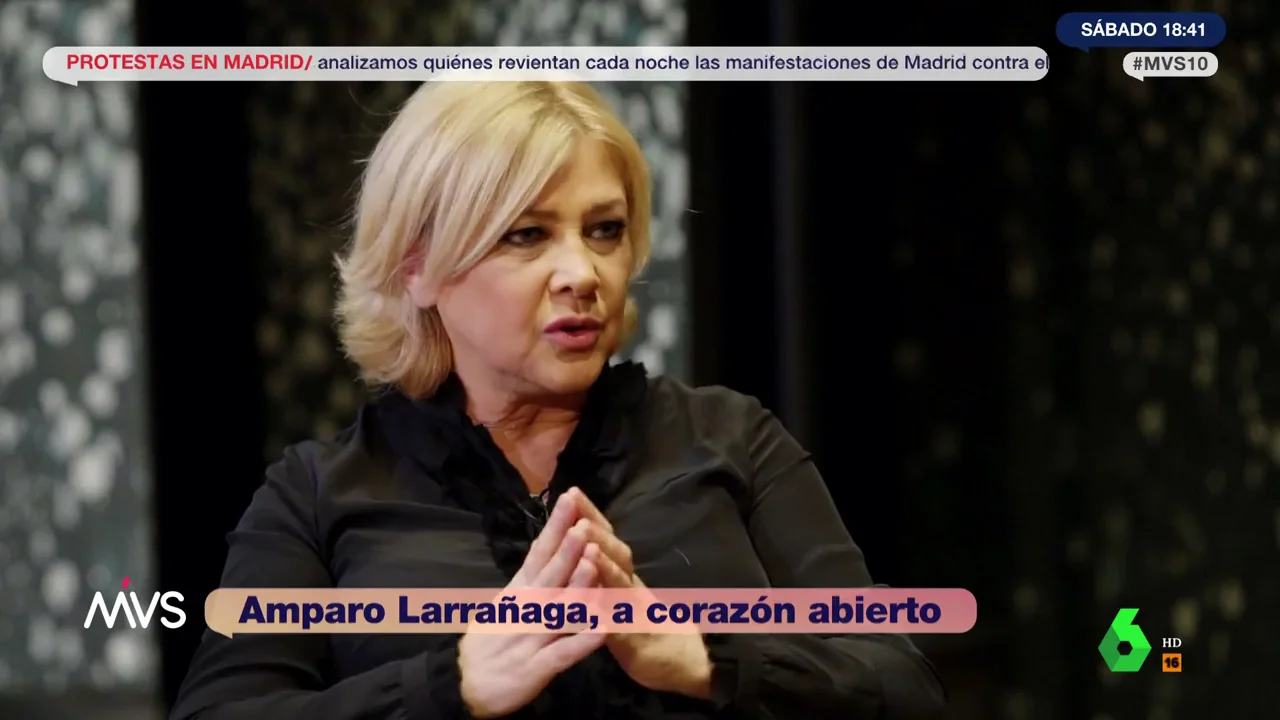 Amparo Larrañaga condena "la violencia extrema" de las protestas en Ferraz: "¿Por qué se tienen que quemar contenedores?
