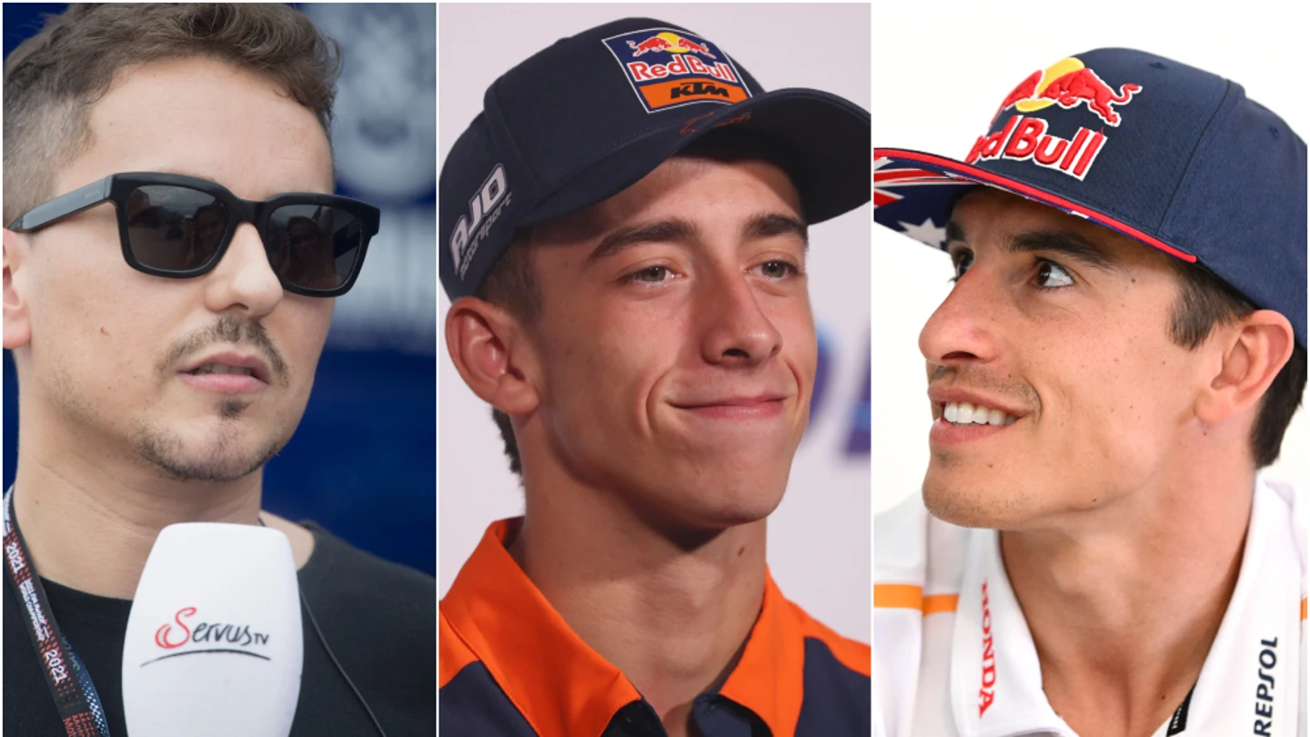 Jorge Lorenzo, Pedro Acosta y Marc Márquez Jorge Lorenzo, Pedro Acosta y Marc Márquez