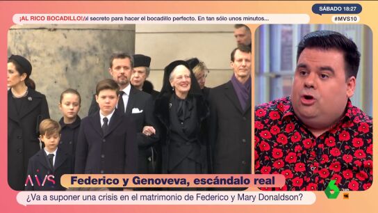 Alberto Guzm&aacute;n critica a Federico de Dinamarca por pasar la noche en casa de Genoveva Casanova