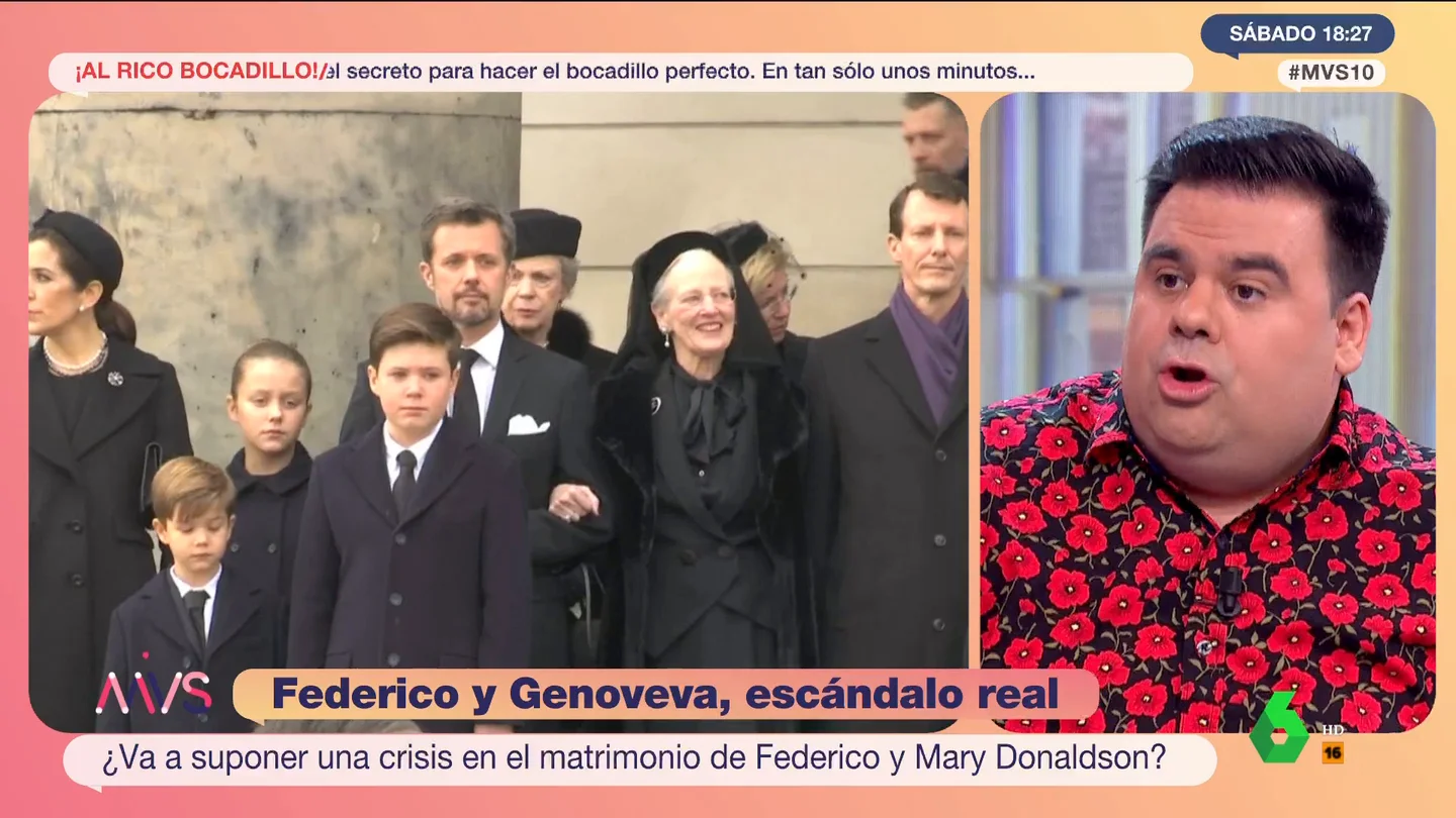 Alberto Guzmán critica a Federico de Dinamarca por pasar la noche en casa de Genoveva Casanova Alberto Guzmán critica a Federico de Dinamarca por pasar la noche en casa de Genoveva Casanova