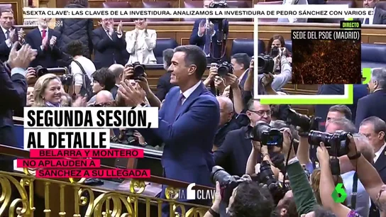 Lo que no se ha visto del debate de investidura: desde la llegada de Nogueras rodeada de escolta al gesto de Belarra y Montero Lo que no se ha visto del debate de investidura: desde la llegada de Nogueras rodeada de escolta al gesto de Belarra y Montero