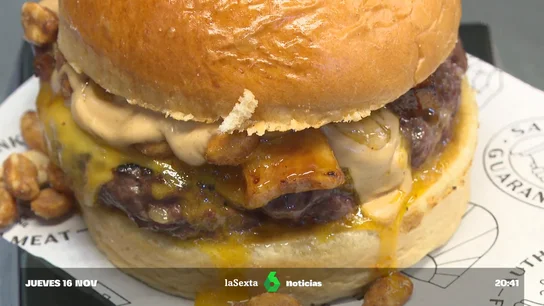 Imagen de una hamburguesa estética Imagen de una hamburguesa estética