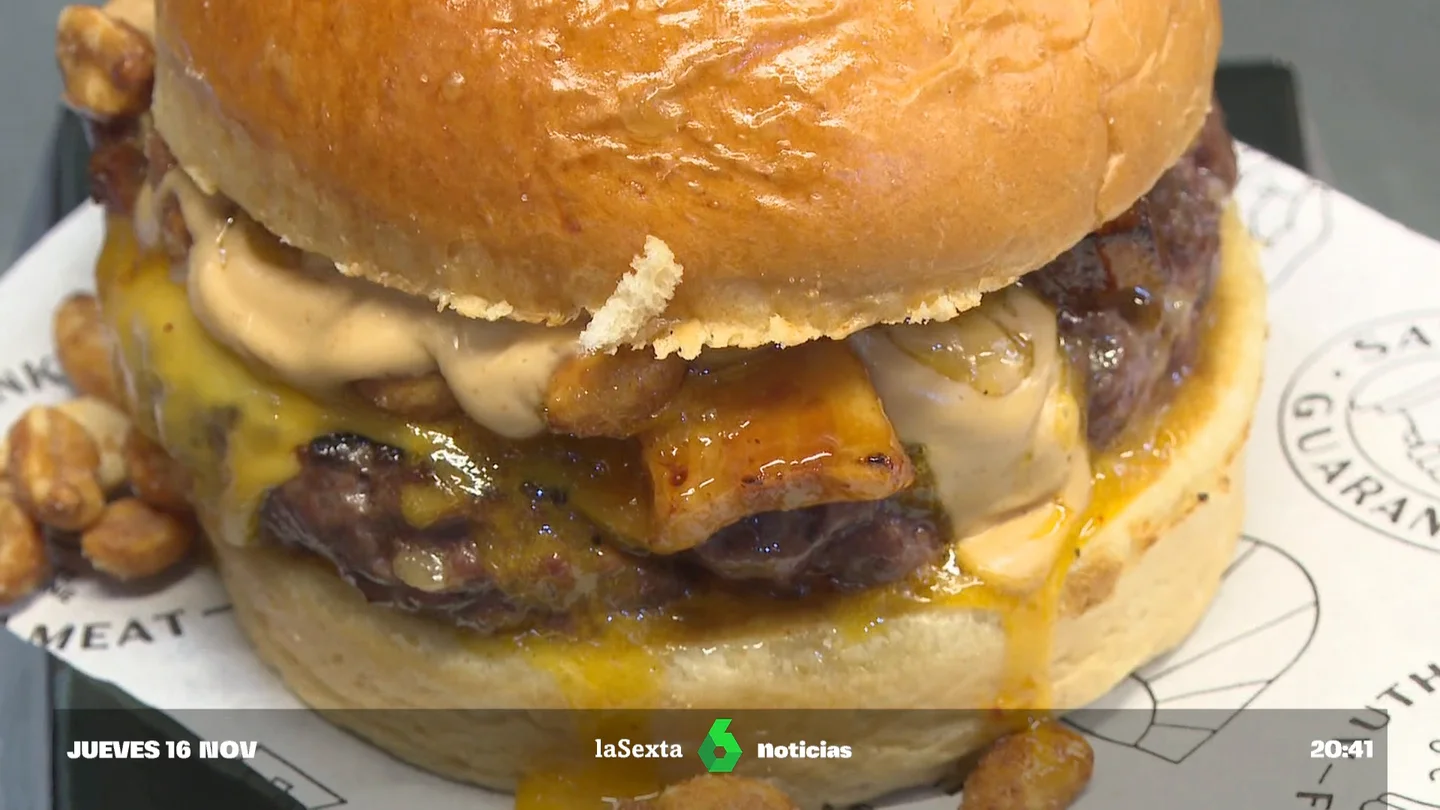 Imagen de una hamburguesa estética Imagen de una hamburguesa estética