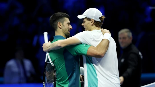 Novak Djokovic y Jannik Sinner Novak Djokovic y Jannik Sinner