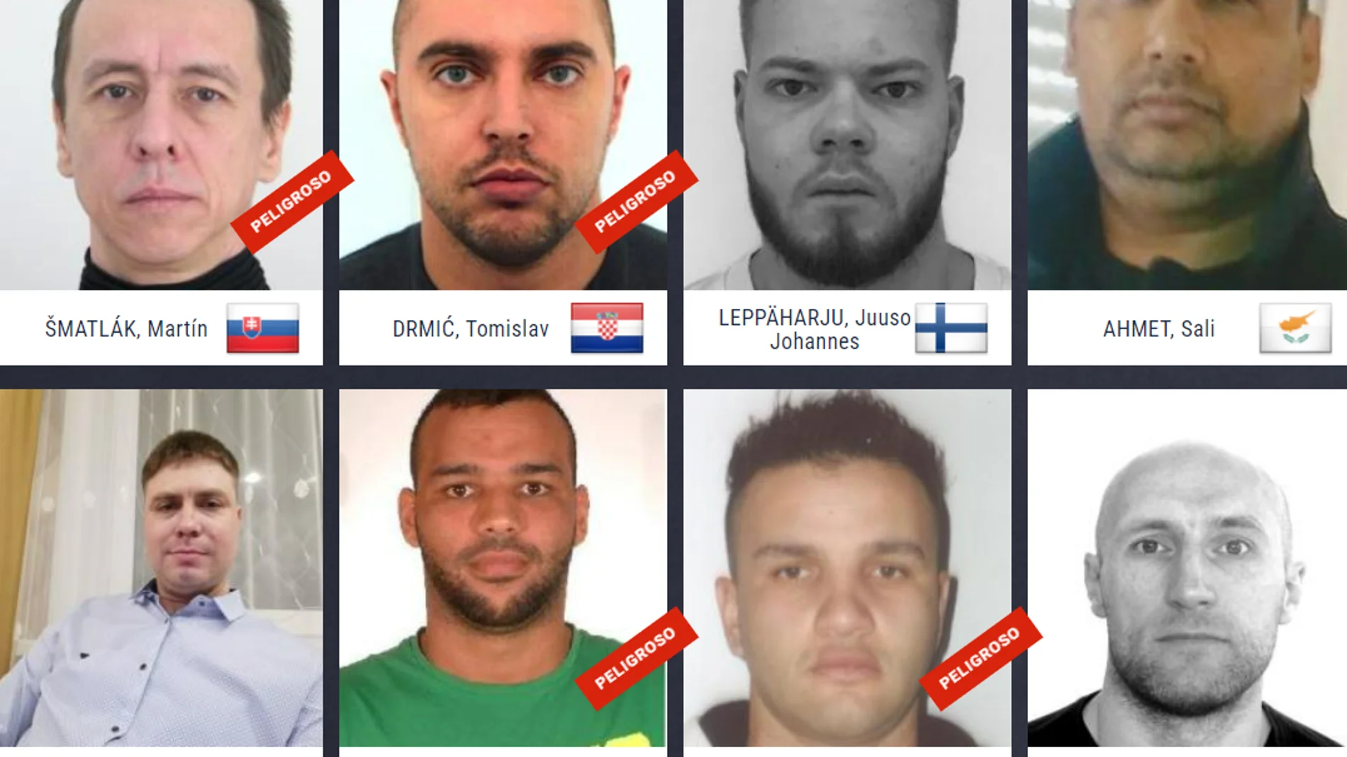 ¿Podrías ser nuestro próximo héroe? Europol pide ayuda para rastrear fugitivos