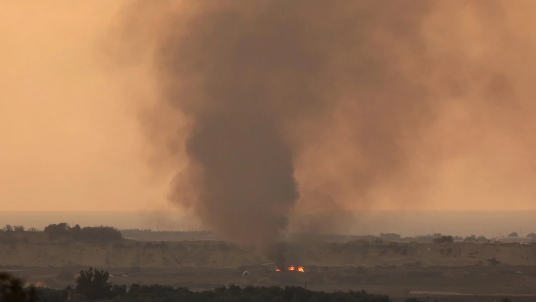 Imagen de un ataque israelí