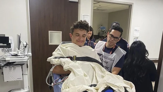 Lando Norris, en el hospital Lando Norris, en el hospital