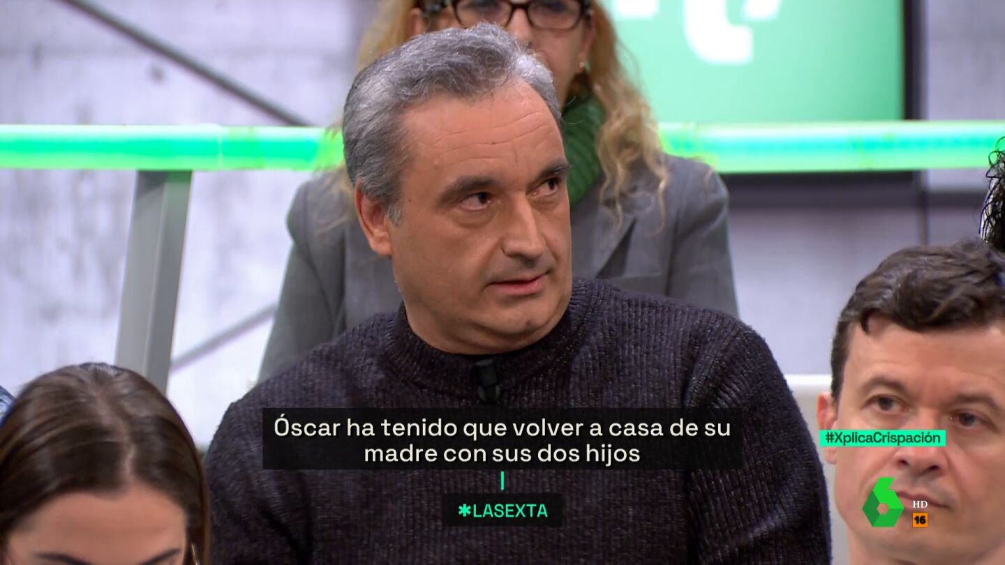 &Oacute;scar, quien tuvo que volvi&oacute; a casa de su madre