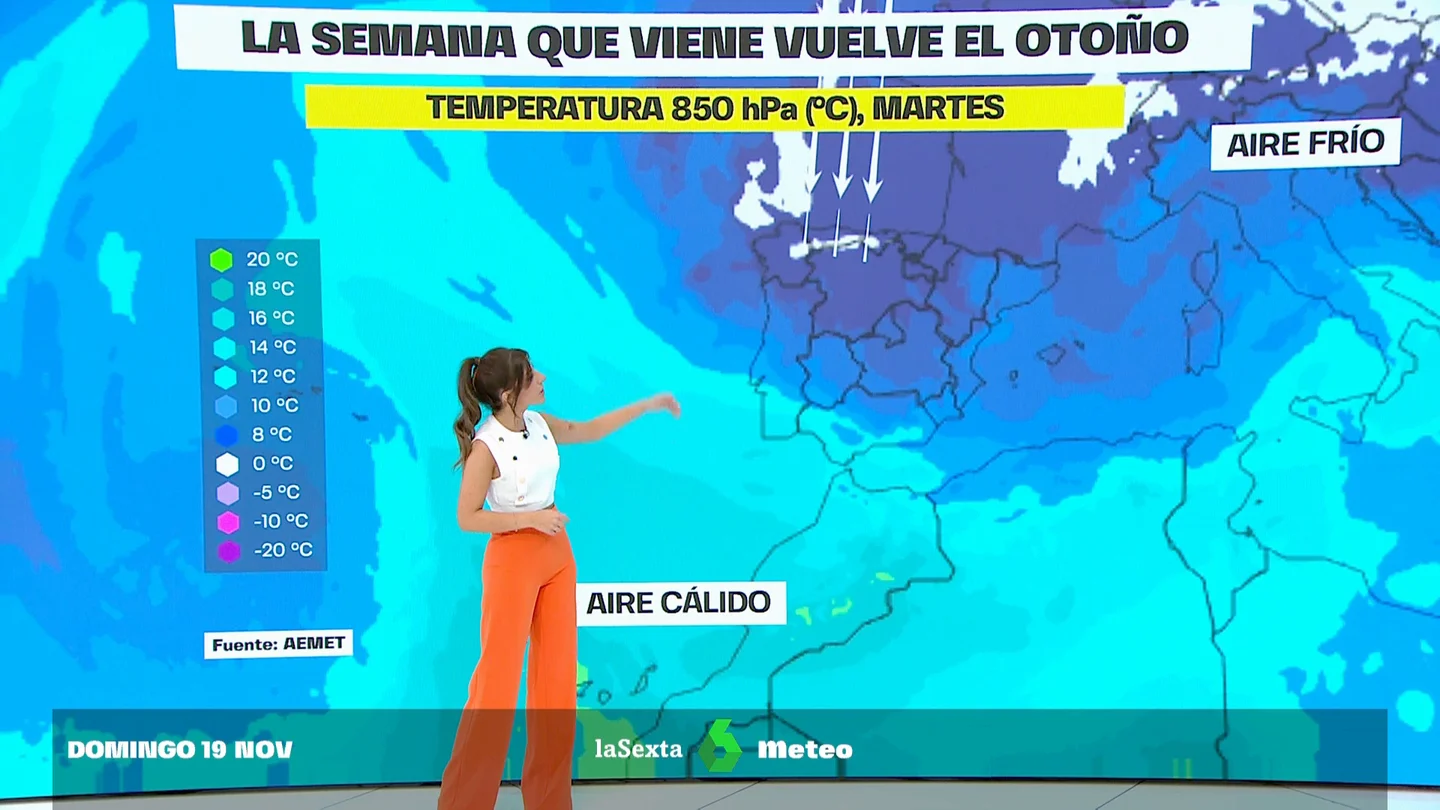 Las temperaturas se desploman a partir de este lunes Las temperaturas se desploman a partir de este lunes