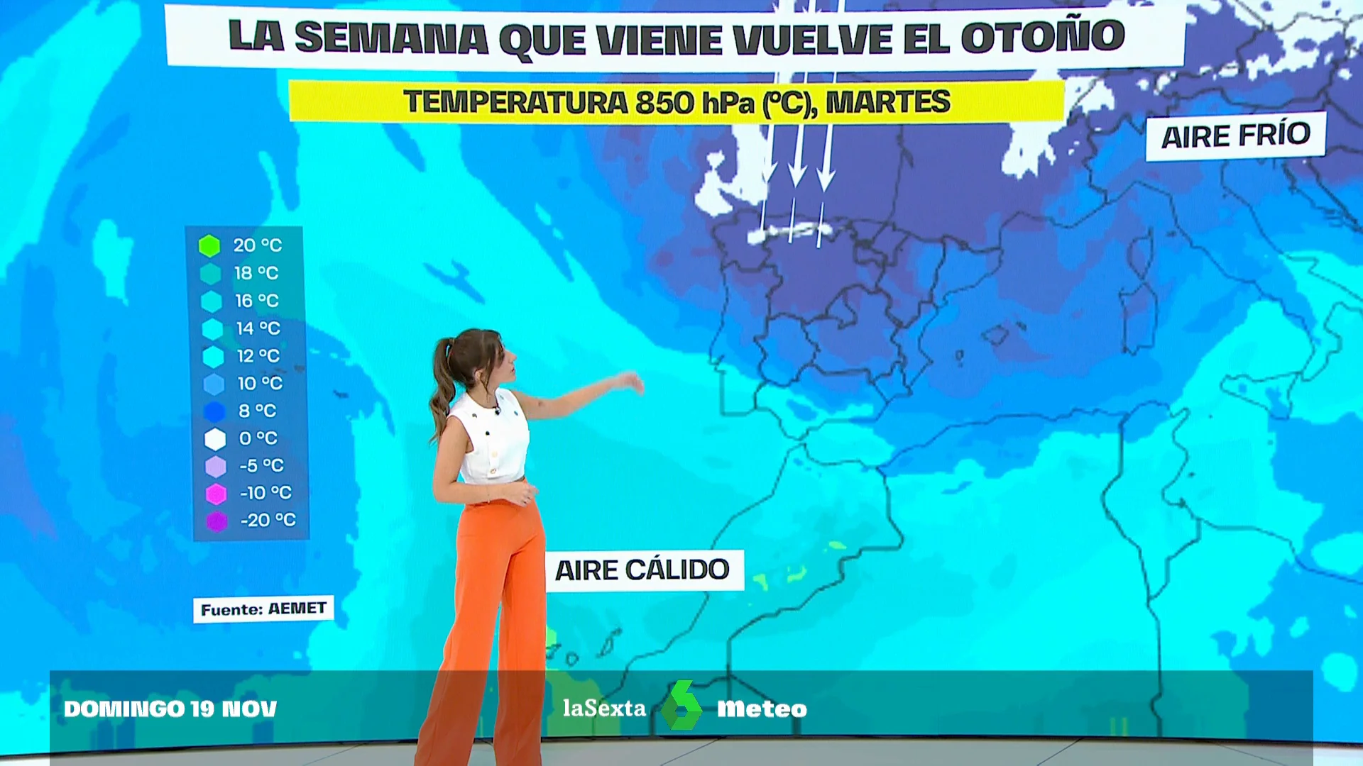 Las temperaturas se desploman a partir de este lunes