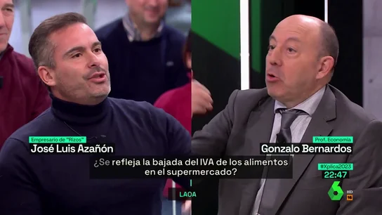 La reacción de Gonzalo Bernardos cuando un empresario le ofrece su empresa para que mejore su gestión "Te dejo mis empresas durante un mes, a ver si me mejoras la gestión", le propone el empresario de peluquerías 'Rizos' a Gonzalo Bernardos tras sugerirle éste que suba el salario a sus peluqueras. La respuesta del economista, en este vídeo.