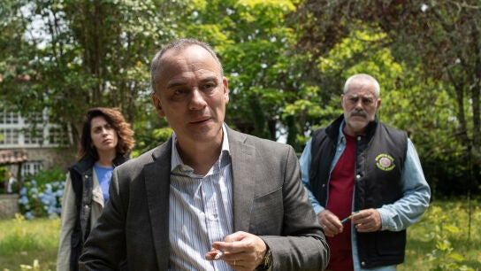 María León como Cruces, Javier Gutiérrez como Malvar y Carlos Blanco como Ríos, los investigadores de 'El caso Asunta'. 