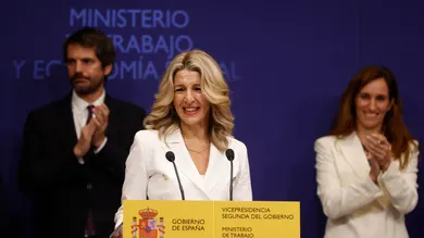 Yolanda Díaz, durante la toma de posesión de su cartera como vicepresidenta segunda del Gobierno y ministra de Trabajo y Economía Social. Yolanda Díaz, durante la toma de posesión de su cartera como vicepresidenta segunda del Gobierno y ministra de Trabajo y Economía Social.