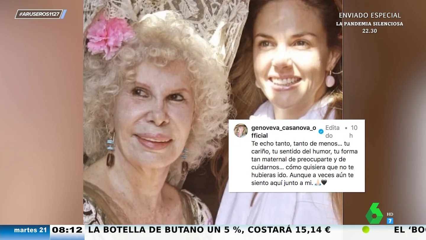 Genoveva Casanova reaparece en redes con una imagen con la Duquesa de Alba tras sus fotos con Federico de Dinamarca: "Te echo tanto de menos" Genoveva Casanova reaparece en redes con una imagen con la Duquesa de Alba tras sus fotos con Federico de Dinamarca: "Te echo tanto de menos"