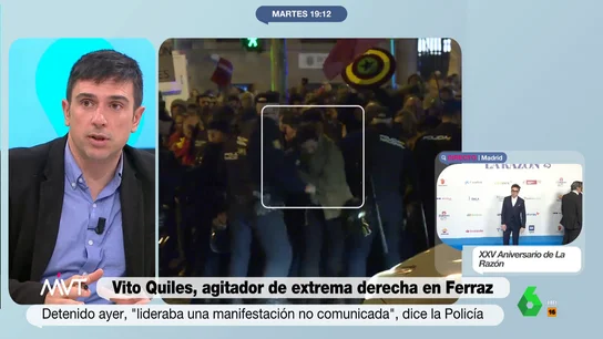 Ramón Espinar carga contra Vito Quiles: "Es muy fácil distinguir a un periodista de un tonto con un canal de Youtube" Ramón Espinar carga contra Vito Quiles: "Es muy fácil distinguir a un periodista de un tonto con un canal de Youtube"