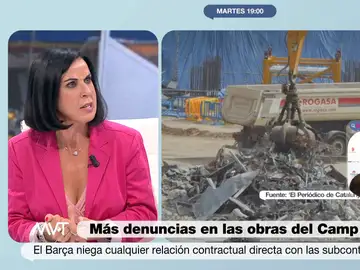 La opinión de Beatriz de Vicente sobre las denuncias de los trabajadores de las obras del Camp Nou