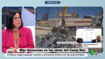 La opinión de Beatriz de Vicente sobre las denuncias de los trabajadores de las obras del Camp Nou