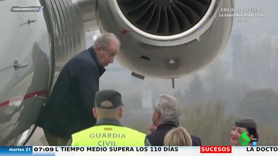 Alfonso Arús, sobre el rey emérito: "Cuando no es 'bien' recibido en Zarzuela tiene que dormir en el avión" Alfonso Arús, sobre el rey emérito: "Cuando no es 'bien' recibido en Zarzuela tiene que dormir en el avión"