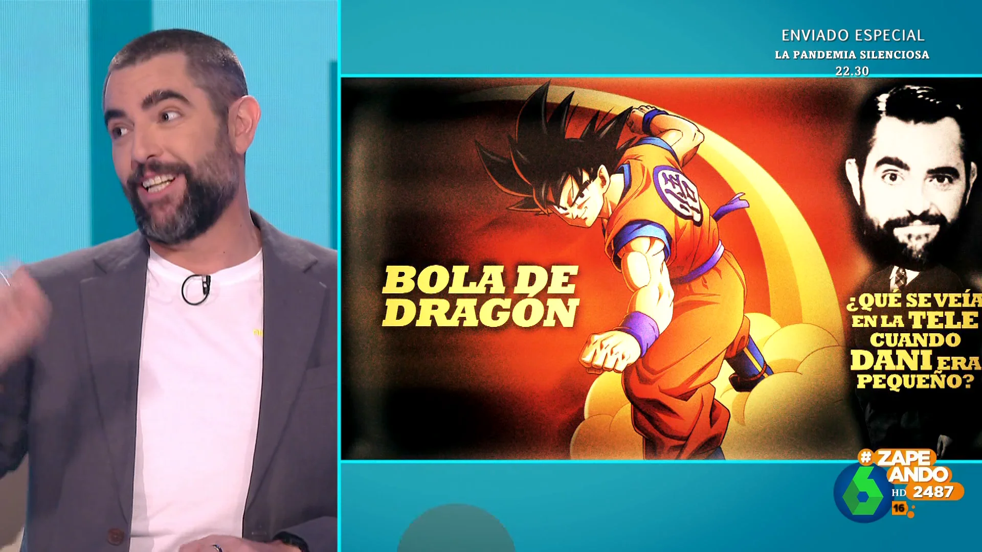 Dani Mateo repasa las series que veía en su infancia: "Estaba enganchadísimo a 'David el Gnomo'"