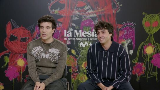 Javier Ambrossi y Javier Calvo, durante la promoción de 'La Mesías'.