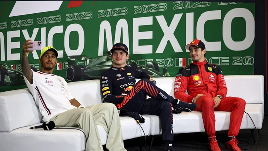 Hamilton, Verstappen y Leclerc Hamilton, Verstappen y Leclerc