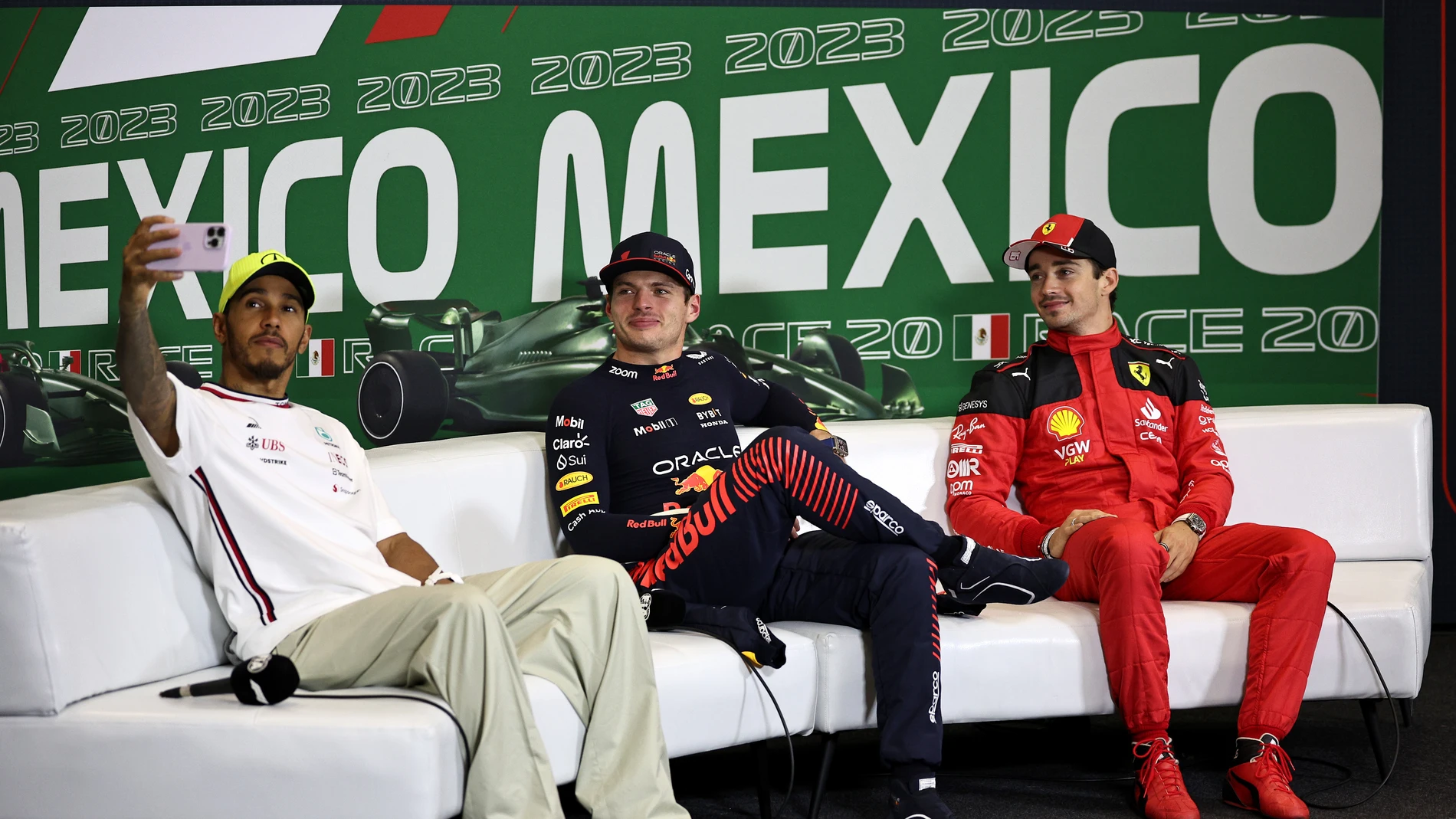 Hamilton, Verstappen y Leclerc