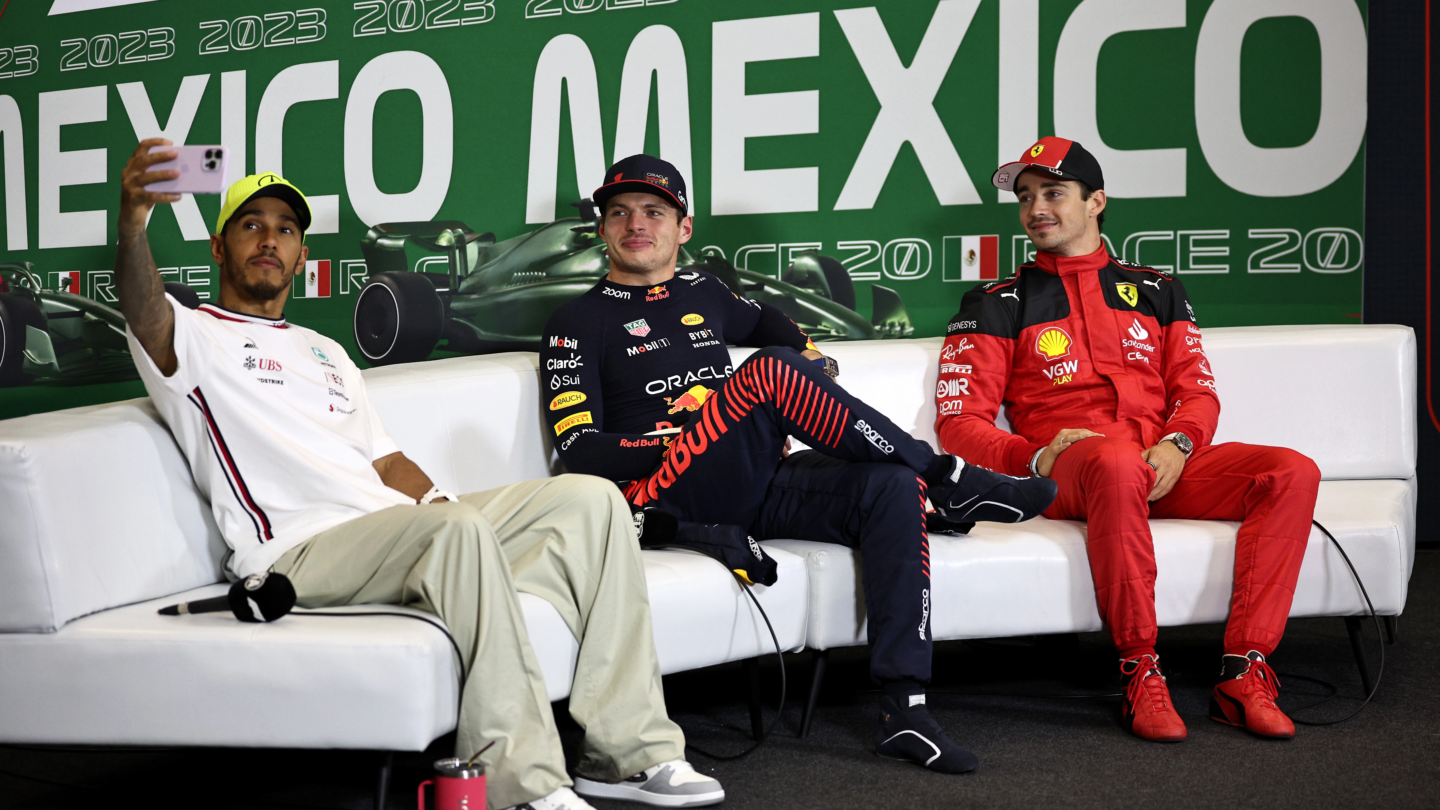 Hamilton, Verstappen y Leclerc