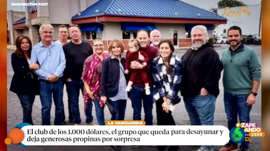 Reunión para desayunar y generosa propina al camarero por su buena atención: así es el 'club de os 1.000 dólares' Reunión para desayunar y generosa propina al camarero por su buena atención: así es el 'club de os 1.000 dólares'