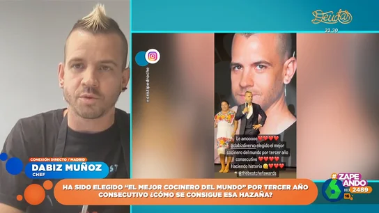 Dabiz Muñoz explica quiénes son los 'culpables' de su nombramiento como mejor chef del mundo Dabiz Muñoz explica quiénes son los 'culpables' de su nombramiento como mejor chef del mundo