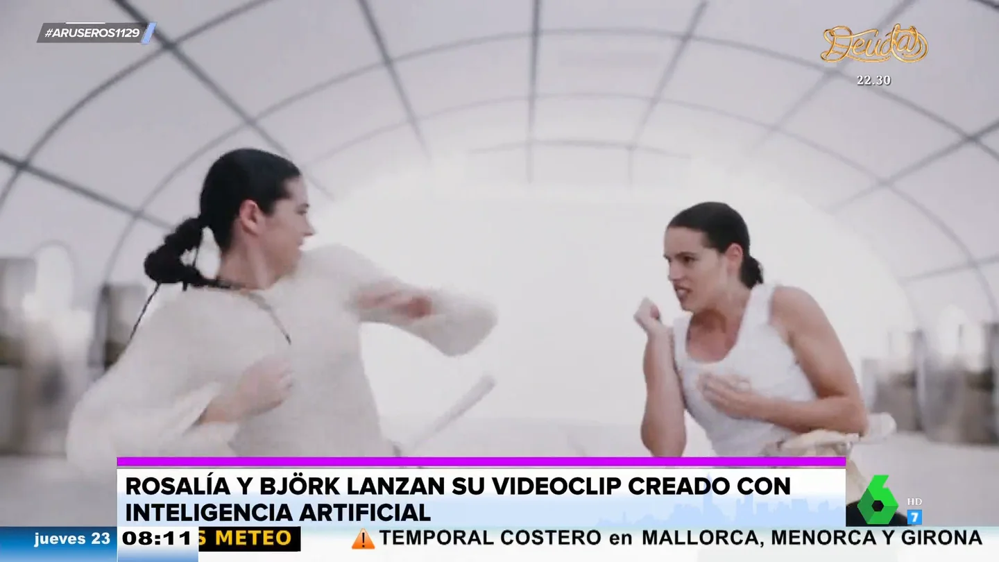 Rosalía y Björk estrenan videoclip juntas, pero sin 'juntarse': la 'magia' de la Inteligencia Artificial Rosalía y Björk estrenan videoclip juntas, pero sin 'juntarse': la 'magia' de la Inteligencia Artificial