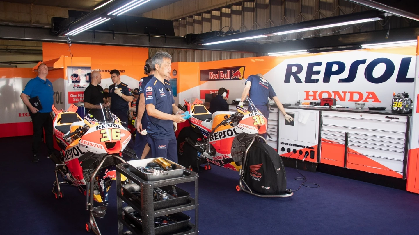 Box del equipo Honda Box del equipo Honda