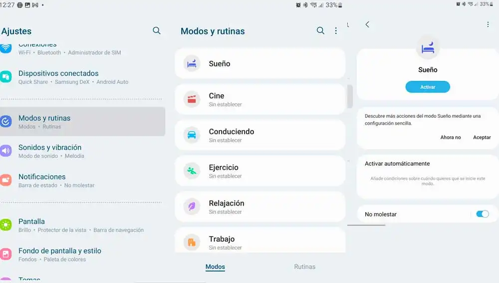 Personalizando rutinas Personalizando rutinas