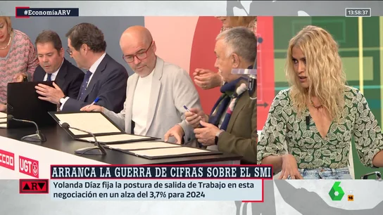 ARV | La apuesta de Afra Blanco para el salario mínimo: "1.200 euros de SMI más la actualización anual del IPC" ARV | La apuesta de Afra Blanco para el salario mínimo: "1.200 euros de SMI más la actualización anual del IPC"