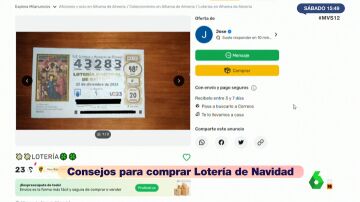 Un vendedor ilegal de Lotería de Navidad convence a un reportero para que compre un décimo 