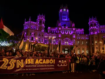 Miles de personas vuelven a salir a la calle en Madrid en la segunda marcha por el 25N