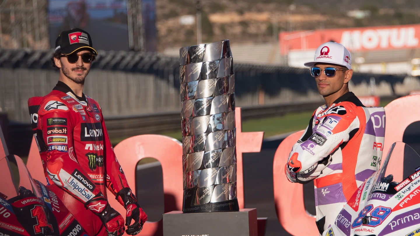 'Pecco' Bagnaia, Jorge Martín y el título de MotoGP 'Pecco' Bagnaia, Jorge Martín y el título de MotoGP