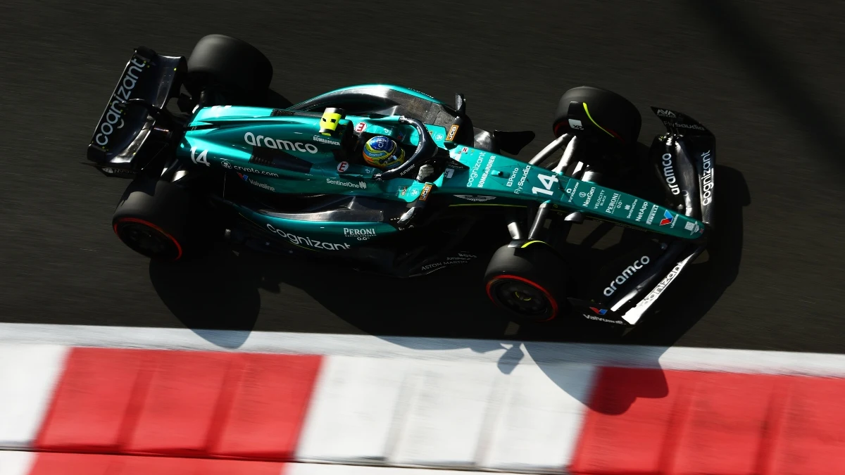 Fernando Alonso, en Yas Marina