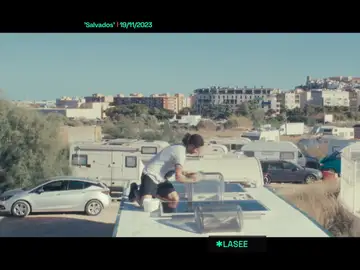 Benji Moreno en su autocaravana en Ibiza. 