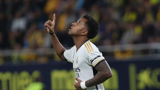 Rodrygo celebra un gol con el Real Madrid Rodrygo celebra un gol con el Real Madrid