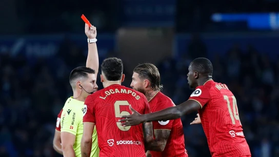 Sergio Ramos, expulsado en un partido con el Sevilla Sergio Ramos, expulsado en un partido con el Sevilla