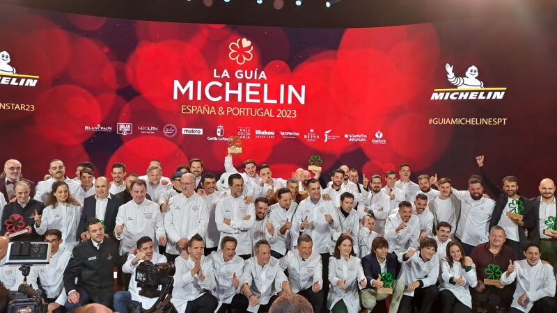 Una imagen de la gala de las estrellas Michelin en 2023