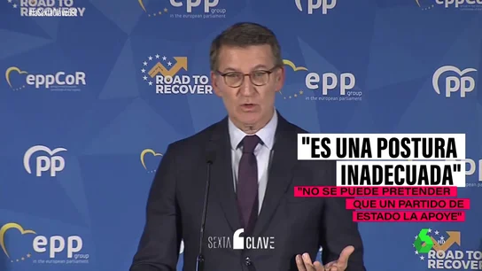 Los derrapes de Feijóo sobre Palestina: de defender la vía de los dos Estados a criticar a Sánchez por hacerlo Los derrapes de Feijóo sobre Palestina: de defender la vía de los dos Estados a criticar a Sánchez por hacerlo