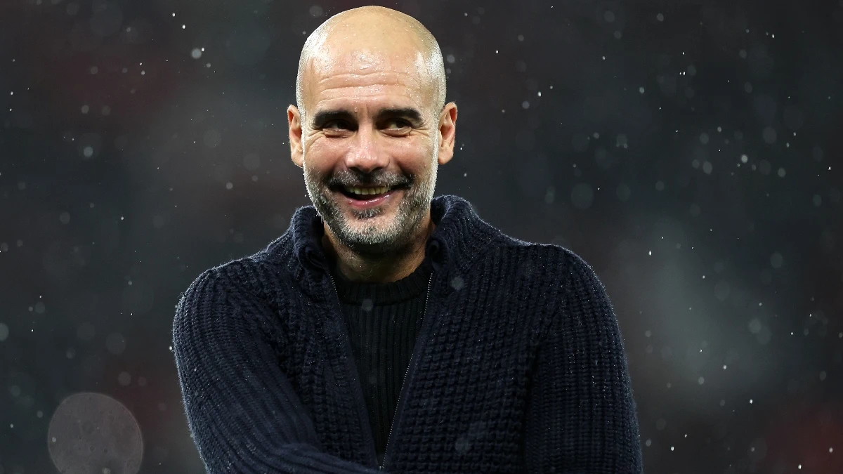 Guardiola, sonriente