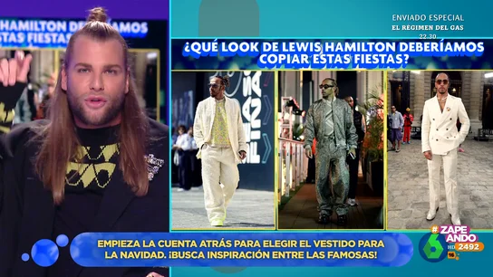 Eduardo Navarrete da su veredicto sobre los 'outfits' de Lewis Hamilton como inspiración para esta Navidad Eduardo Navarrete da su veredicto sobre los 'outfits' de Lewis Hamilton como inspiración para esta Navidad