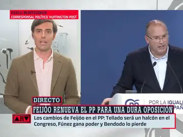 Pablo Montesinos, sobre Miguel Tellado: &quot;Es el hombre más importante del PP después de Feijóo&quot;