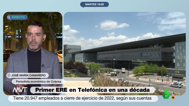 José María Camarero analiza el ERE de Telefónica: El proceso es prácticamente el mismo que con la banca